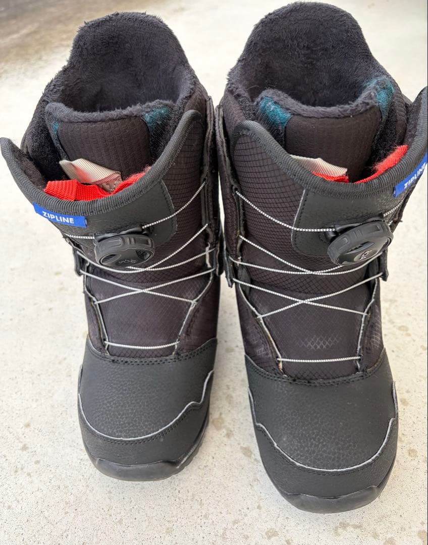 バートンスノーボードブーツ キッズ 24センチ　Zipline BOA 黒