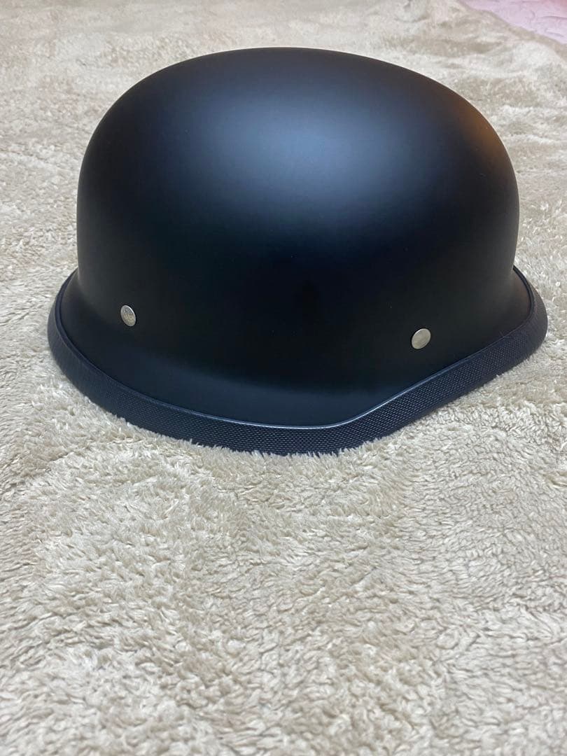 USA ジャーマン　ハーフ マットブラック 装飾用ヘルメット ttco