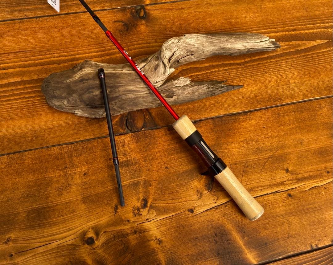 トラウトロッド　ウッド調　485UL 424UL ベイトロッド　パックロッド