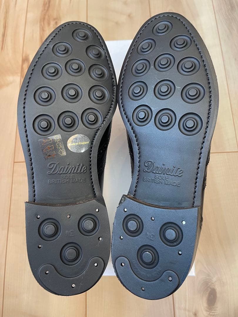 英国製新品ロイドフットウェアVシリーズ 黒色ウィングチップ サイズUK8