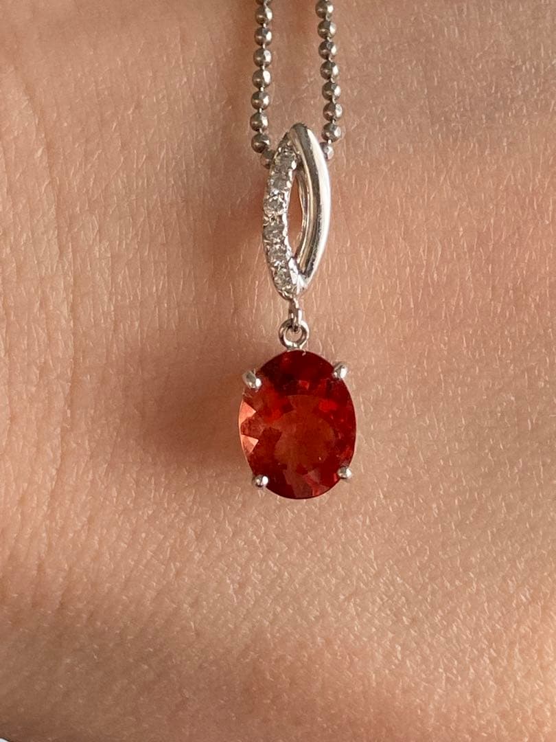 アンデシン ダイヤモンド ネックレス