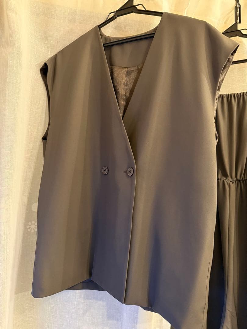 Manish vest setup etUNIVER結婚式パンツドレス3点セット