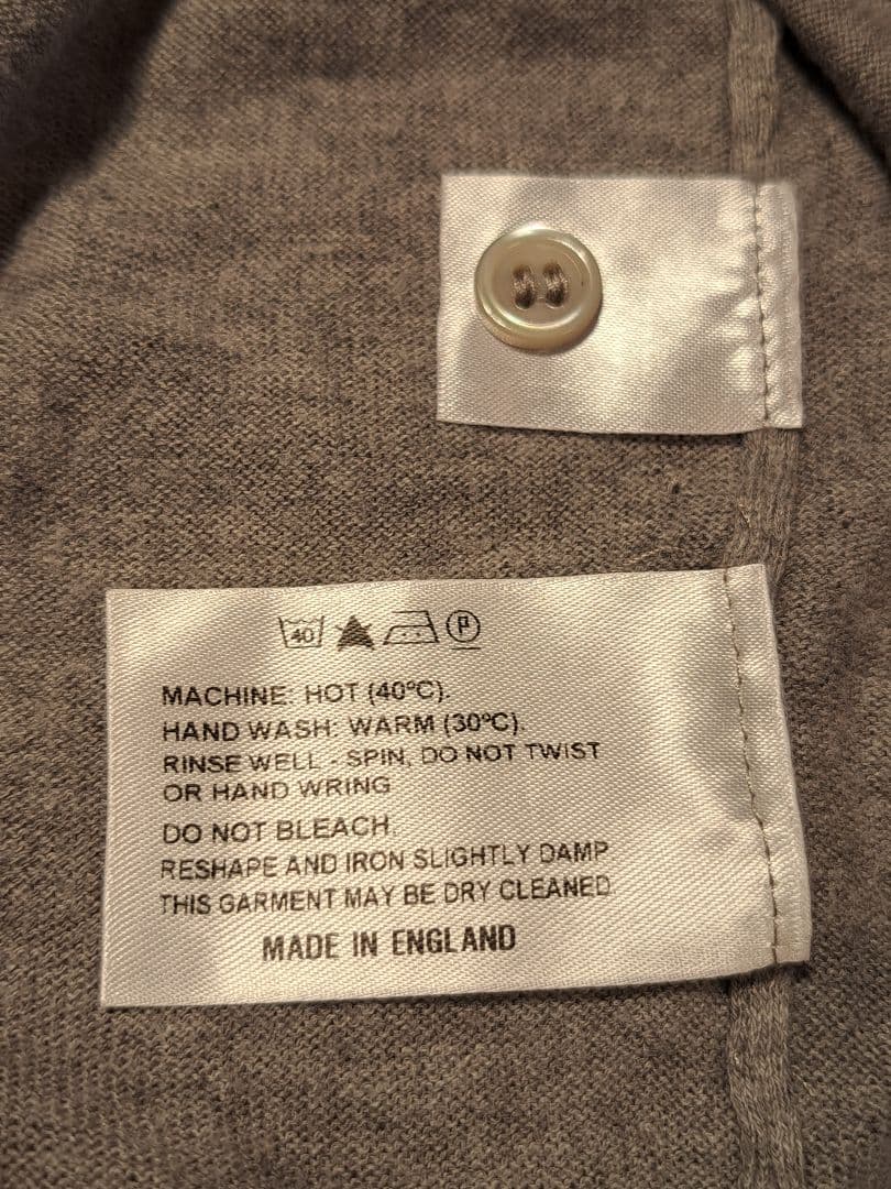 JOHN SMEDLEY グレー コットン ポロシャツ