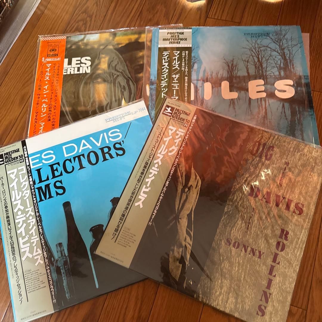 2)LP12in国内盤マイルスデイビスの 4枚写真参照　盤ジャケ帯解説良好