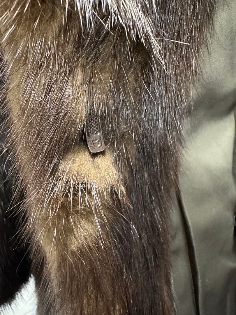 SAGA MINK ブラウン毛皮ロングコート