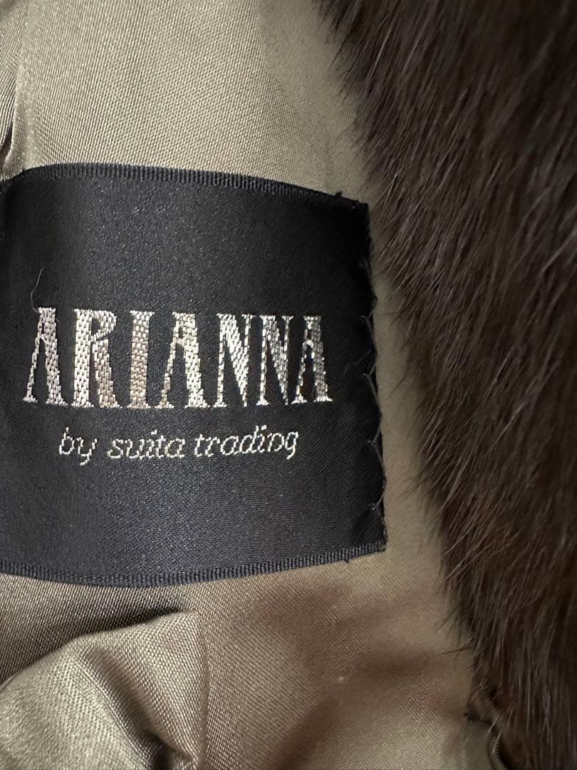 SAGA MINK ブラウン毛皮ロングコート