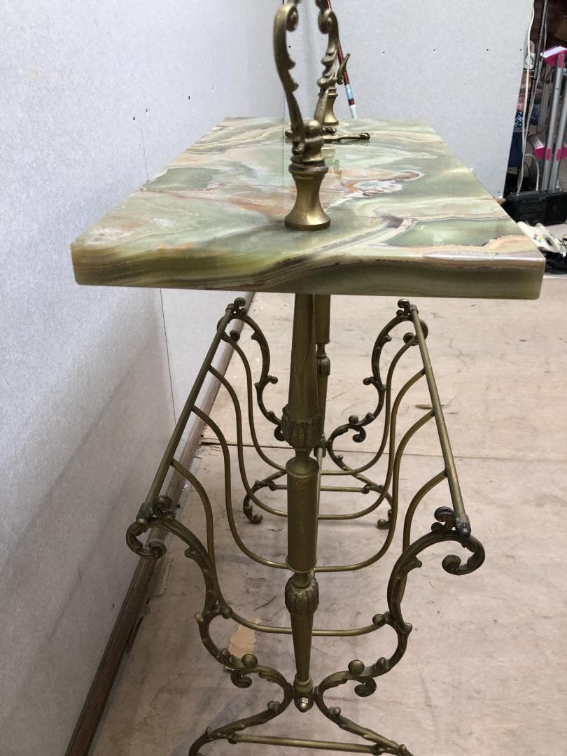 p*n様 ヴィンテージ マガジンラック　イタリア製　大理石天板　希少　25030