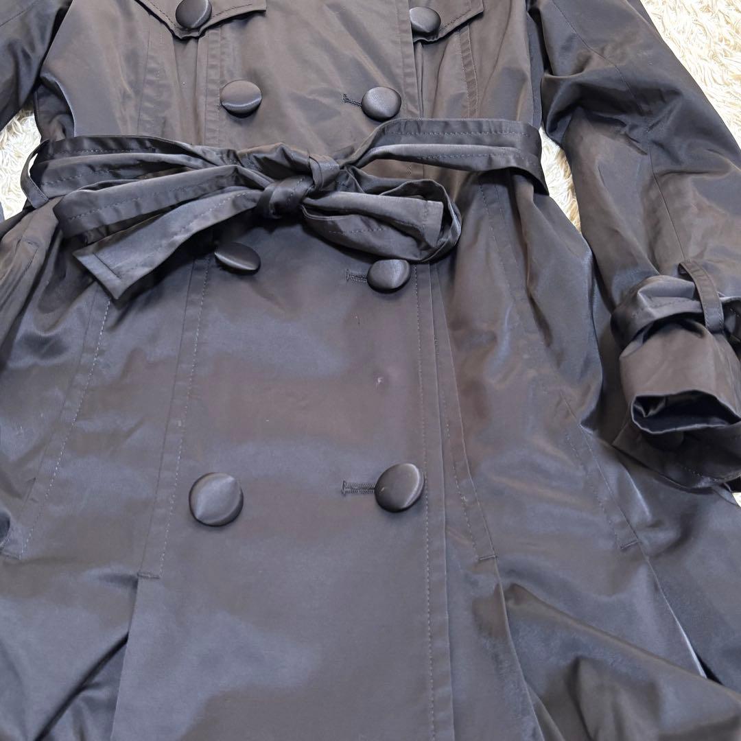 大きいサイズ　極希少　美品　23区　Aライン　ベルト　トレンチコート　フリル　L