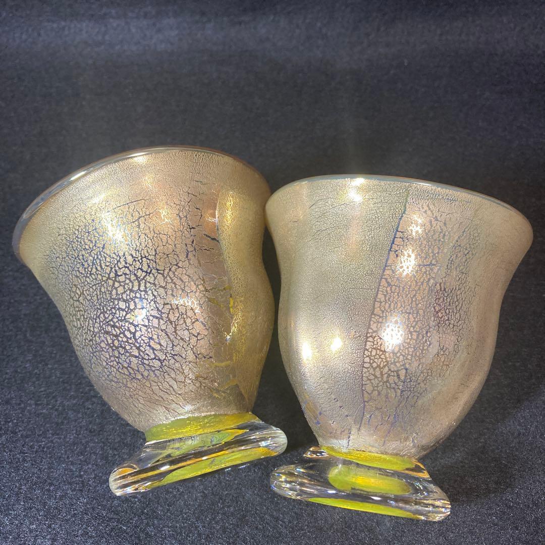 薩摩 宮澤裕明 吹きガラス 硝子 グラス ペアグラス