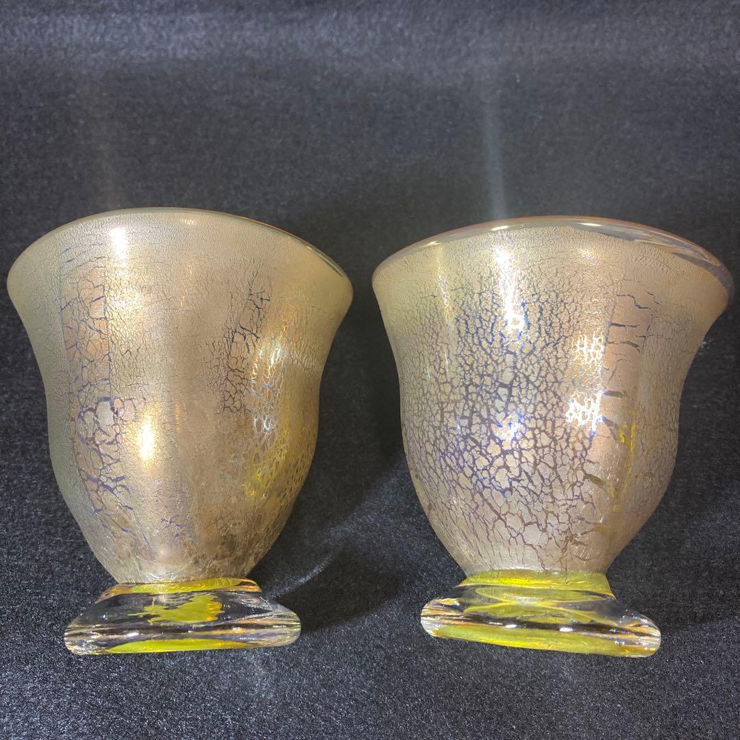 薩摩 宮澤裕明 吹きガラス 硝子 グラス ペアグラス