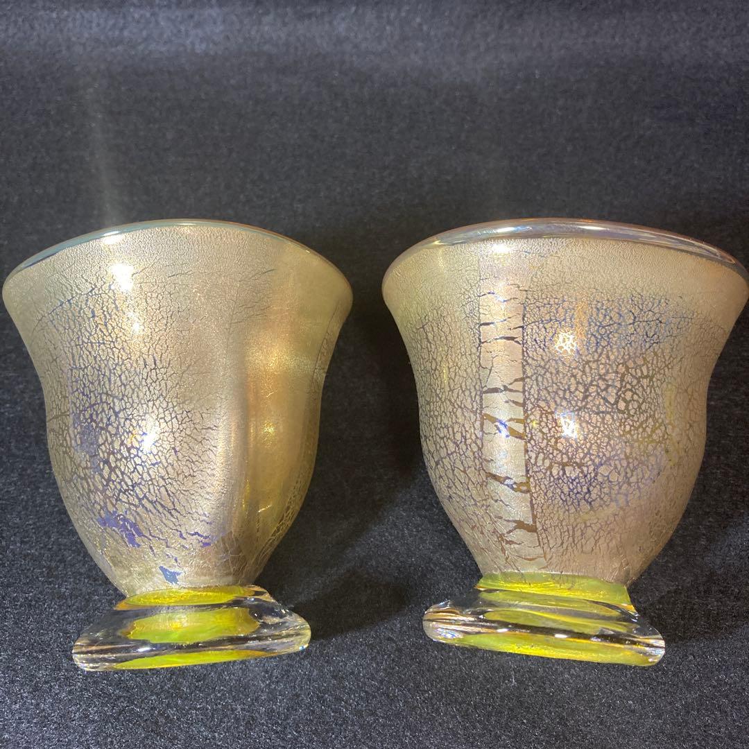 薩摩 宮澤裕明 吹きガラス 硝子 グラス ペアグラス