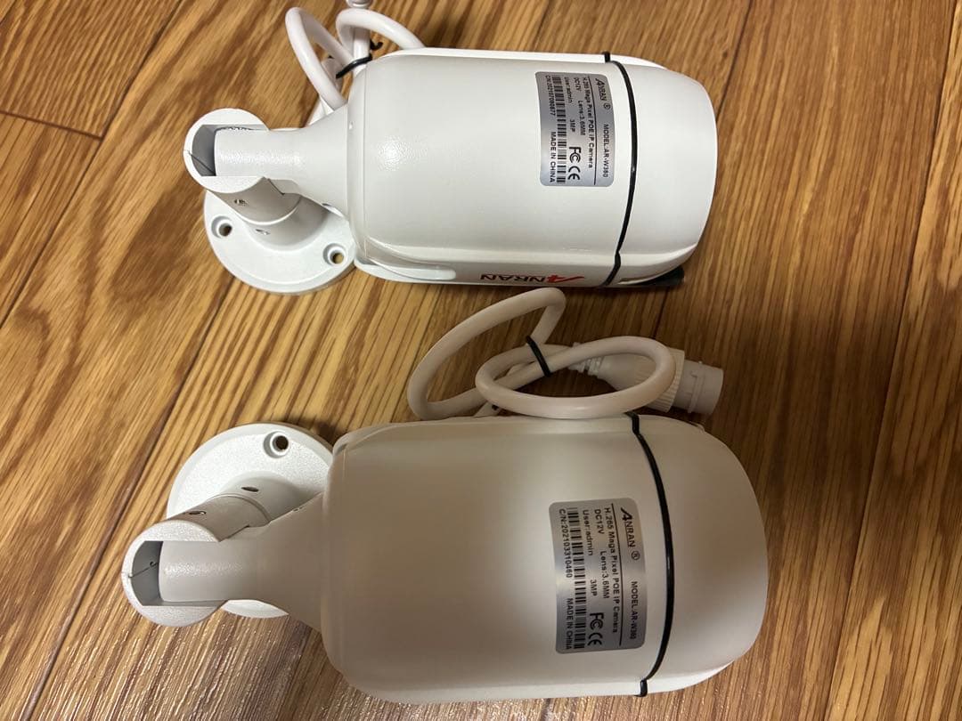 ANRAN POE モニタ付きレコーダー1080P2台