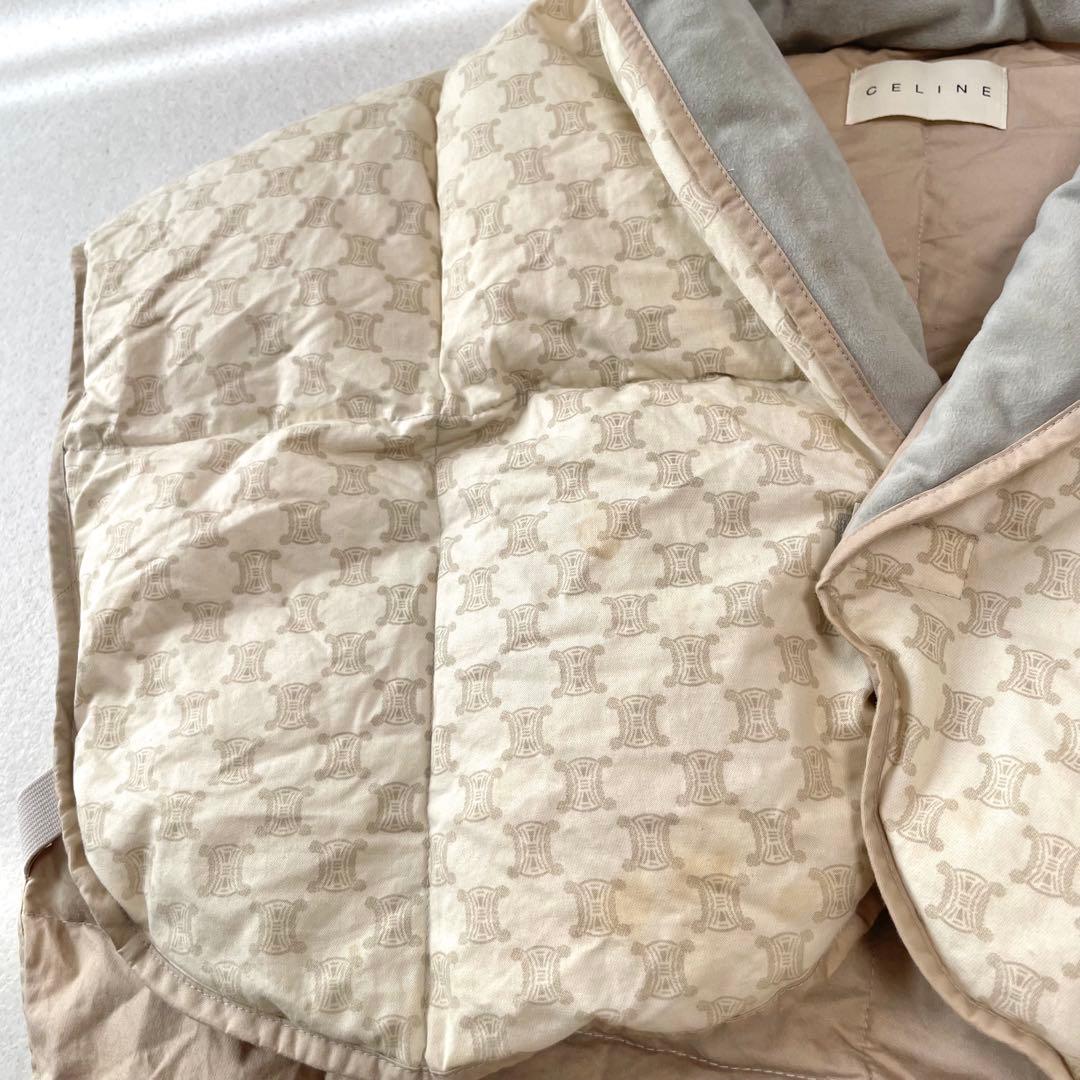 CELINE セリーヌ マカダム柄 男女兼用 肩掛け ショート 西川ダウンベスト