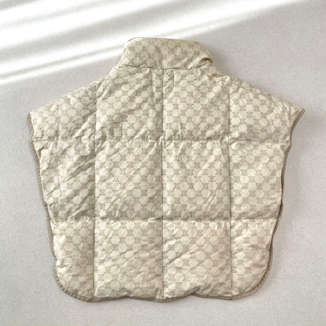 CELINE セリーヌ マカダム柄 男女兼用 肩掛け ショート 西川ダウンベスト