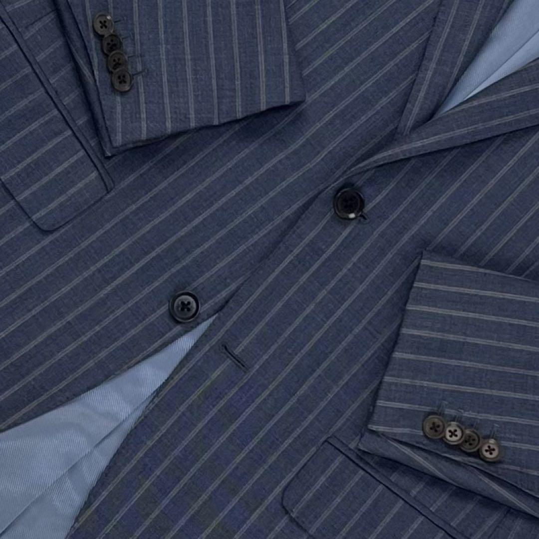 極上シルク混 Brilla per il gusto チョークストライプ スーツ