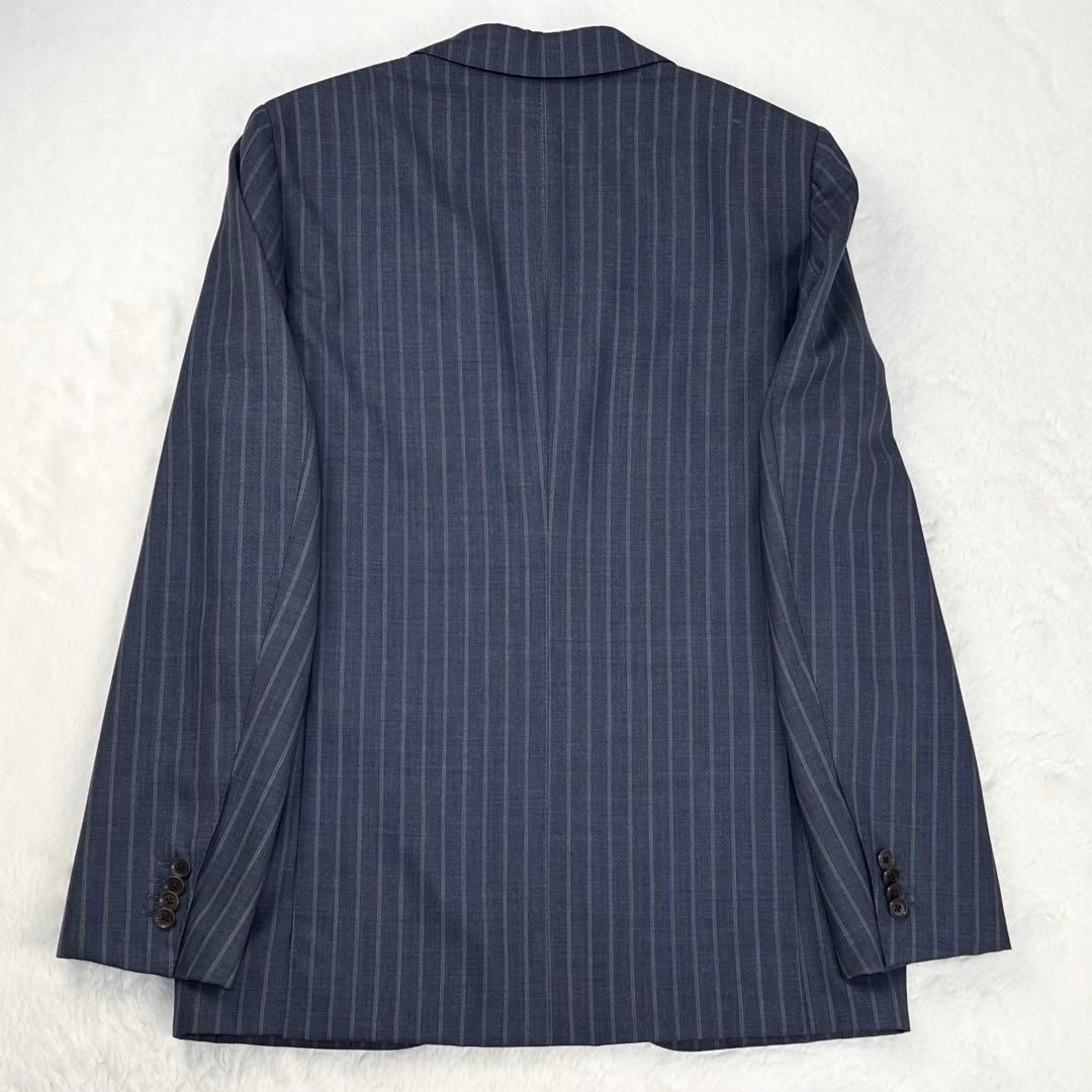 極上シルク混 Brilla per il gusto チョークストライプ スーツ