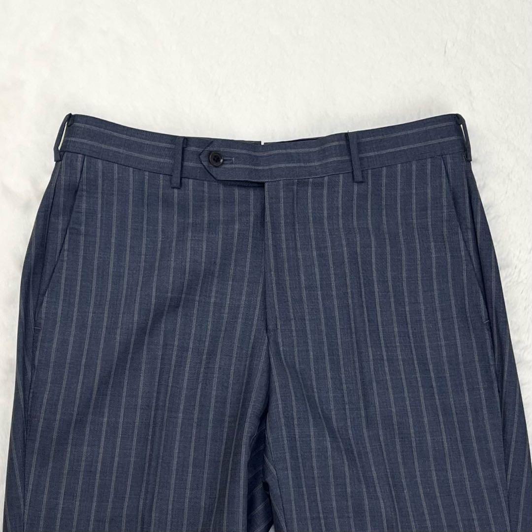 極上シルク混 Brilla per il gusto チョークストライプ スーツ