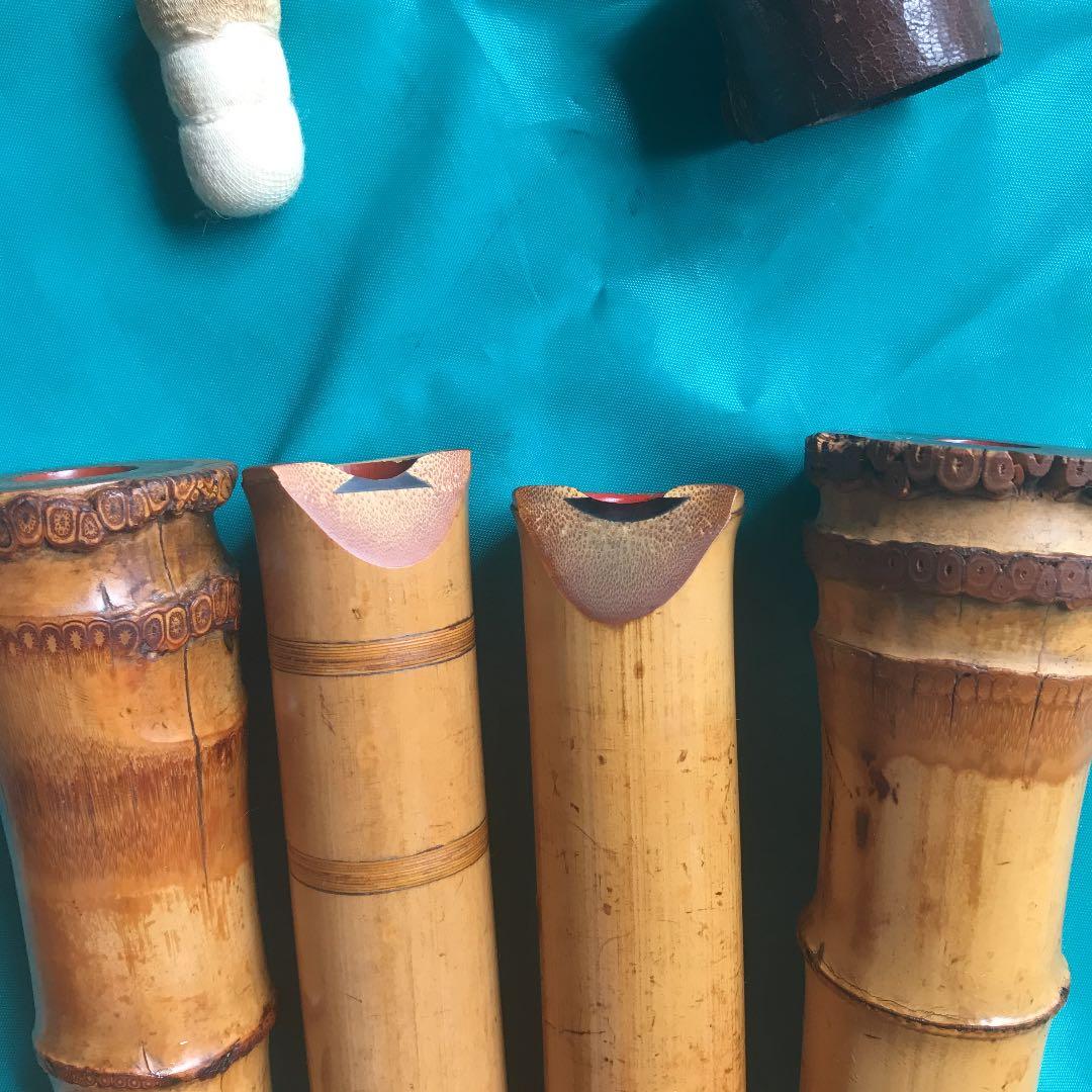 9 尺八　一尺八寸管　司川銘尺八一本