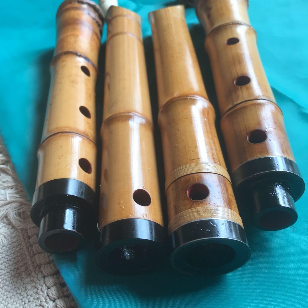 9 尺八　一尺八寸管　司川銘尺八一本