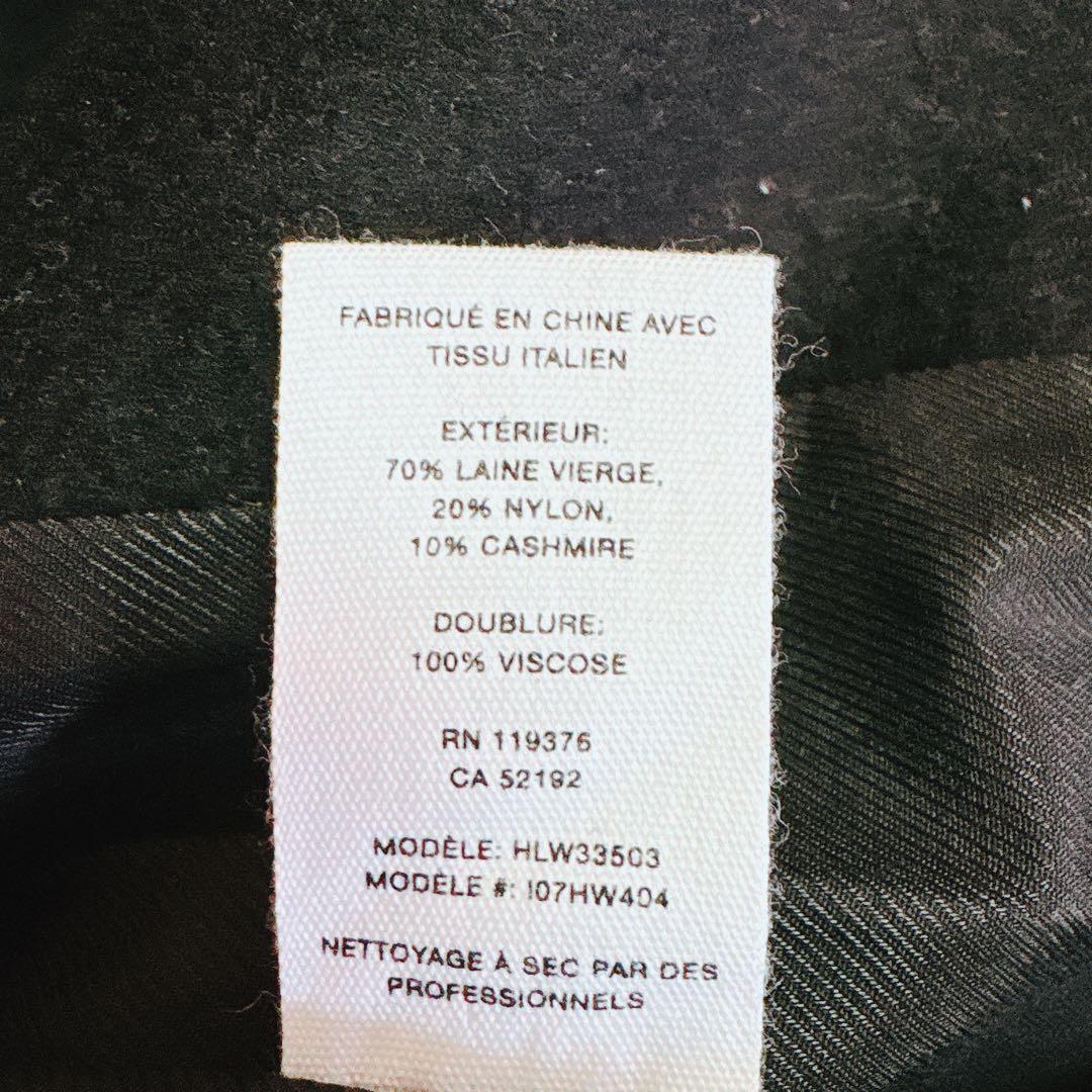 【美品】ヘルムートラング カシミヤ混 ロングコート ダブル イタリア生地 黒 2