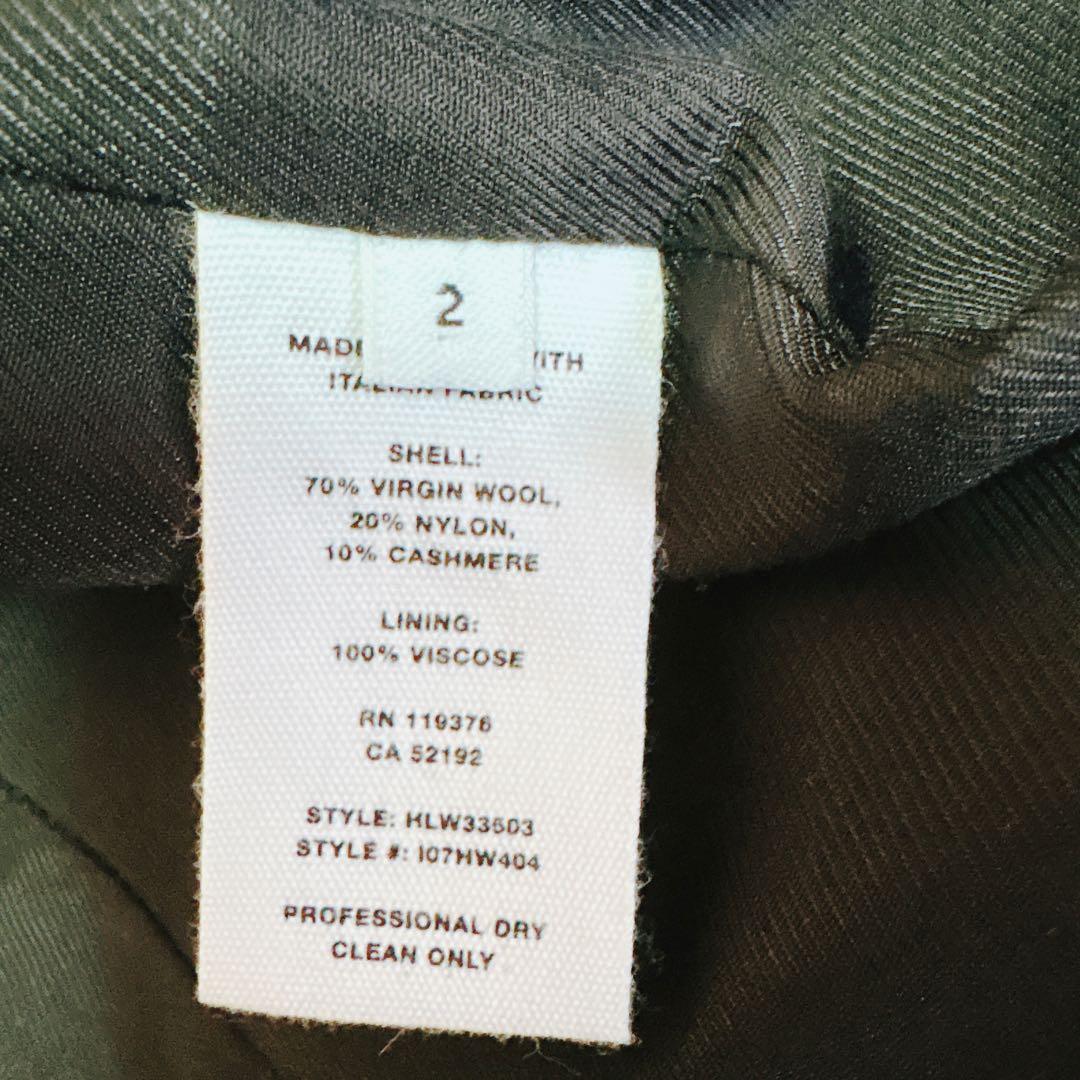 【美品】ヘルムートラング カシミヤ混 ロングコート ダブル イタリア生地 黒 2