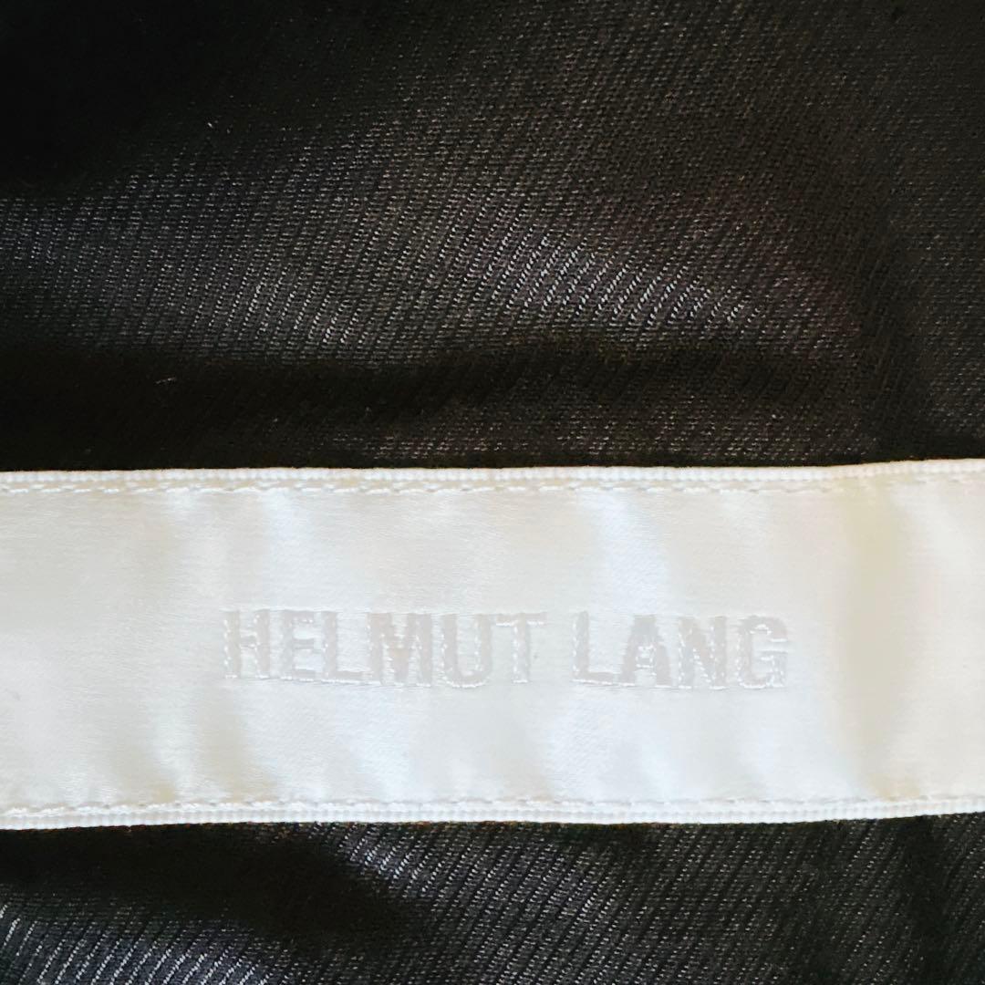 【美品】ヘルムートラング カシミヤ混 ロングコート ダブル イタリア生地 黒 2