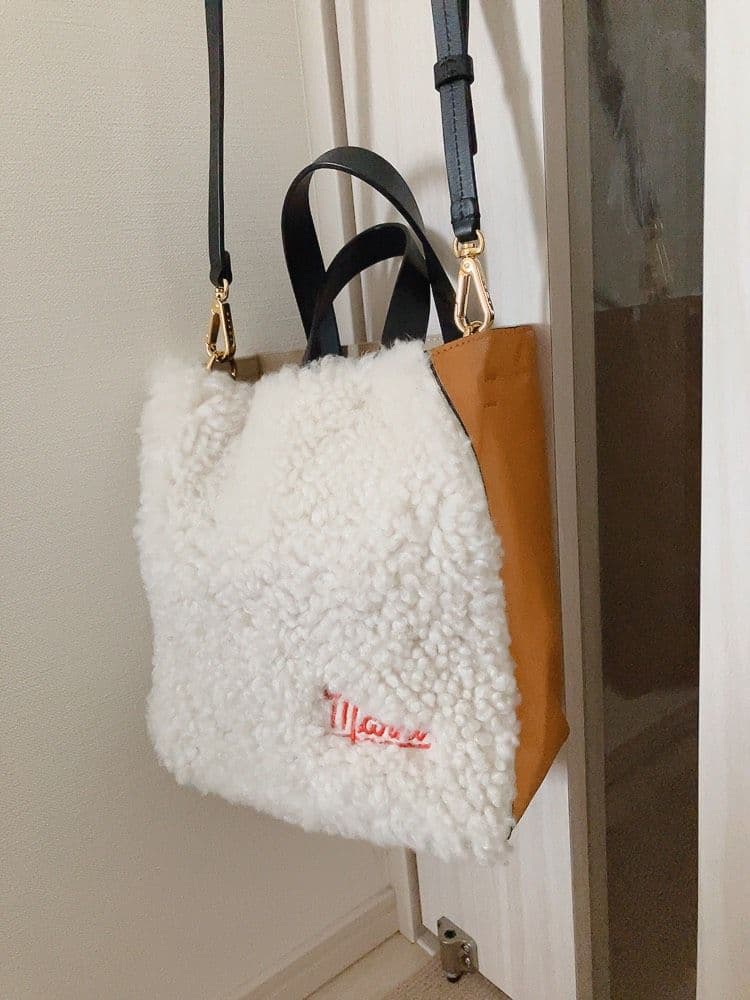 美品★MARNI✨マルニ MUSEO ミュゼオ　2WAYショルダーバッグ☆ファー