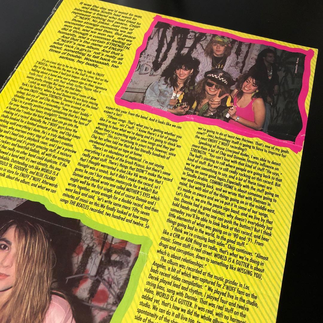 レア切り抜き　イナフ・ズナフ　ENUFF Z'NUFF 19