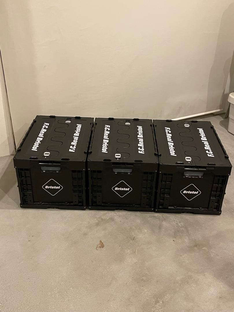 【3個セット】F.C.Real Bristol FCRB コンテナ ボックスBK