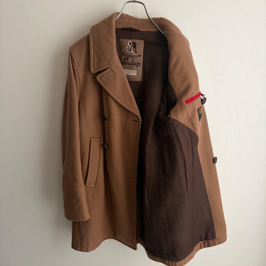 【美品✨】SEALUP GEVOVA メルトン ロングPコート 名作　48