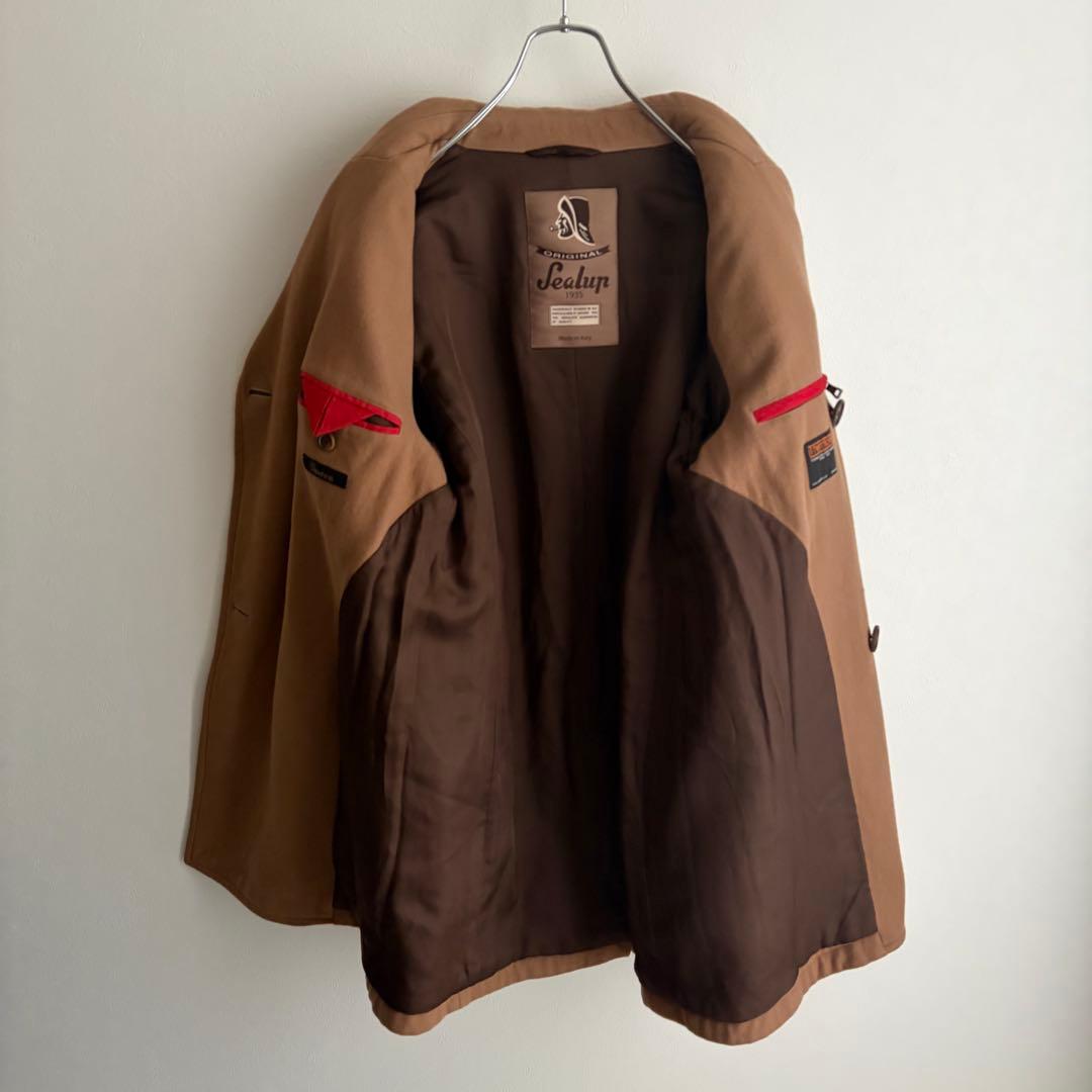 【美品✨】SEALUP GEVOVA メルトン ロングPコート 名作　48