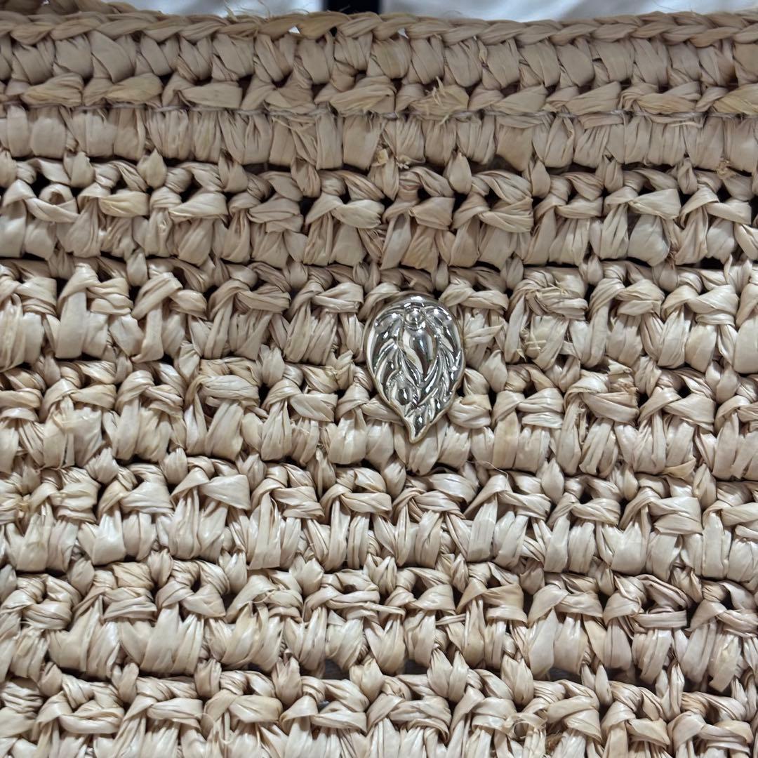 ヘレンカミンスキー かご トートバッグ ラフィア100% 裏地あり 持ち手レザー