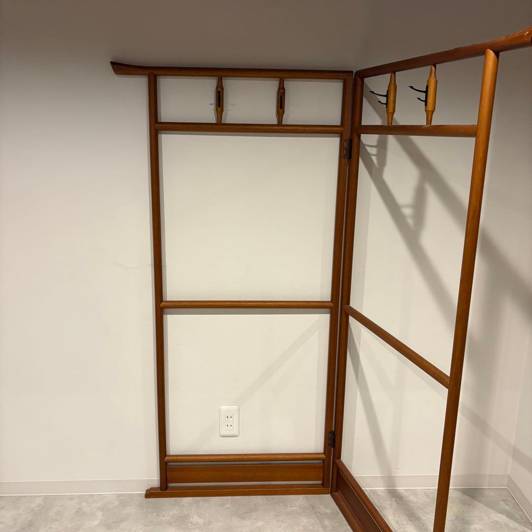 衣桁 着物掛け 衣紋掛け 折り畳み インテリア 昭和レトロ 和家具