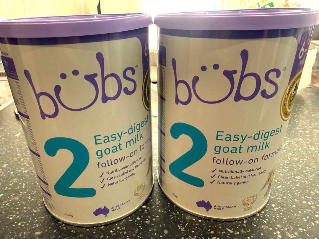 【新品未開封】バブス　A2ヤギミルク　step2 400g 2缶セット