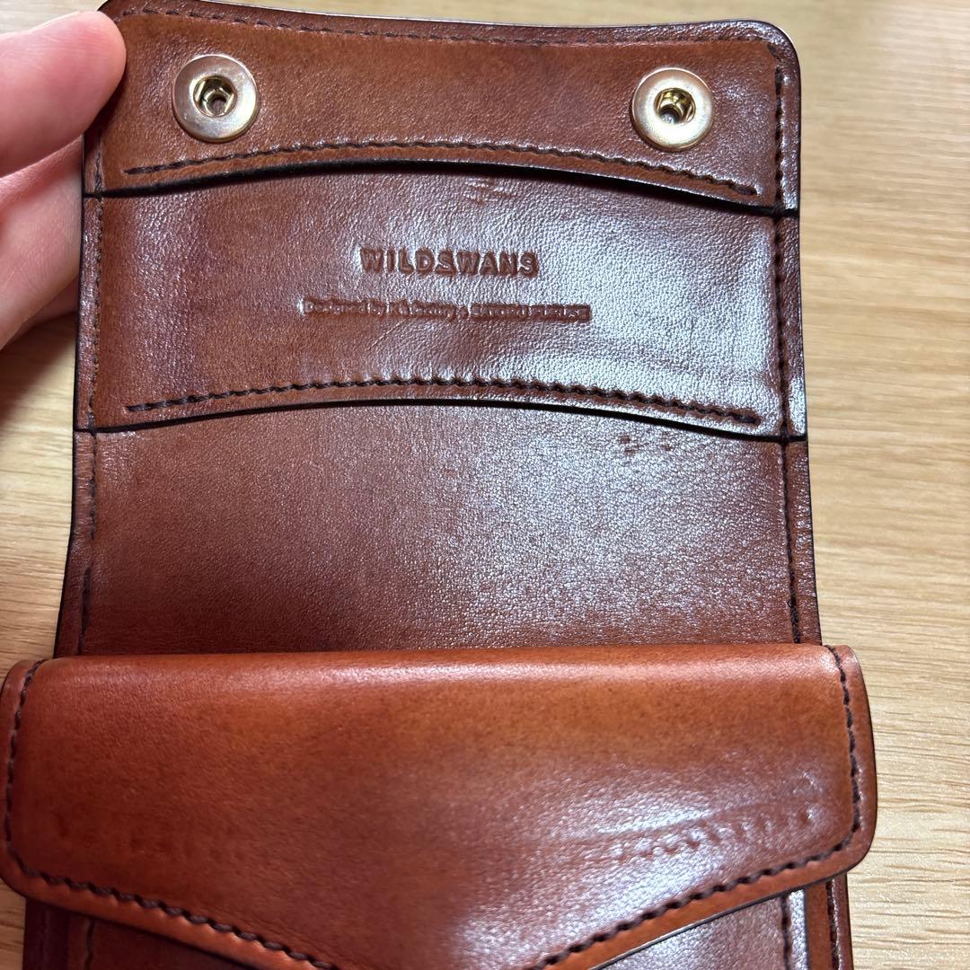 WILDSWANS ダークステイン　二つ折り財布