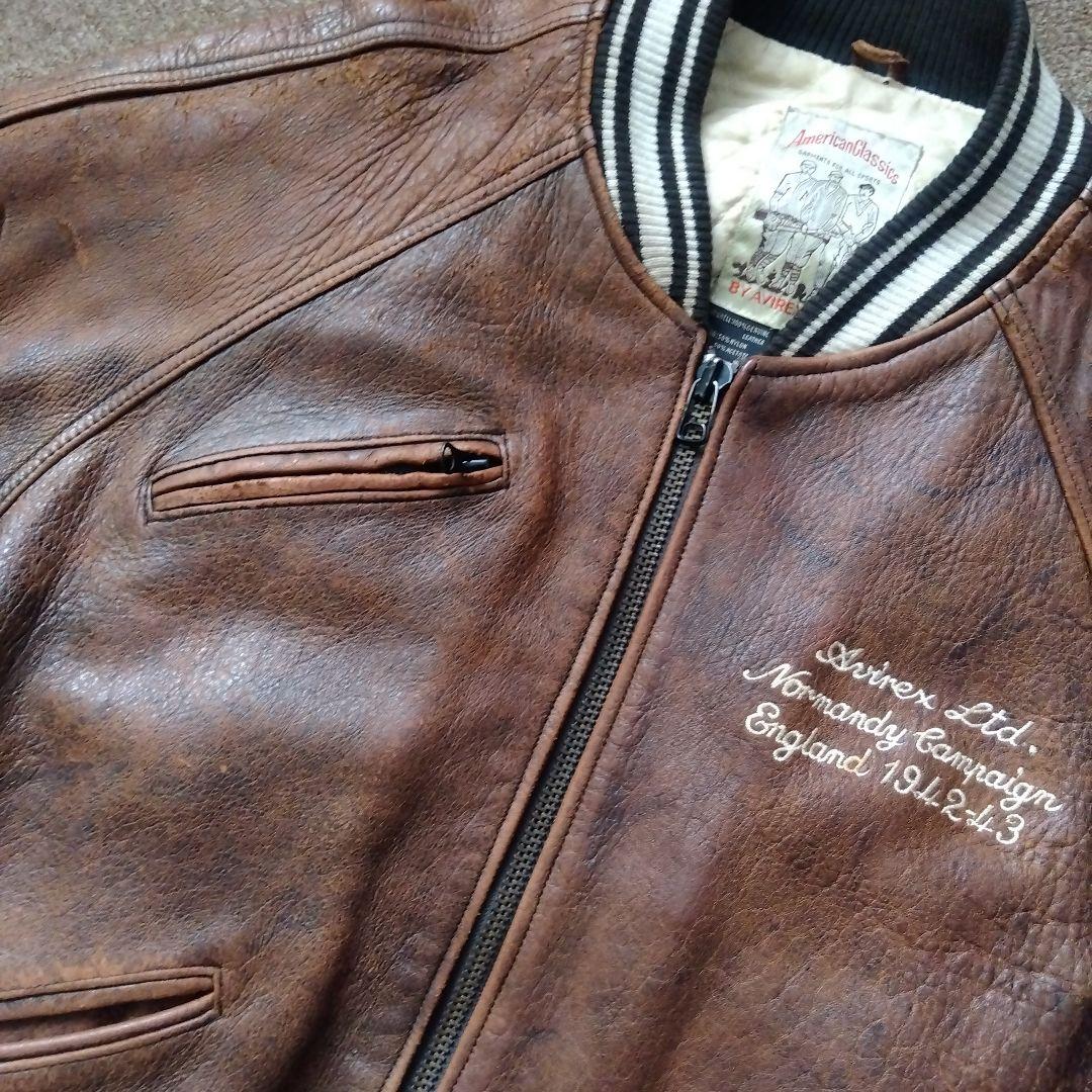 Sサイズ 90's AVIREX アヴィレックス レザー ジャケット 革ジャン
