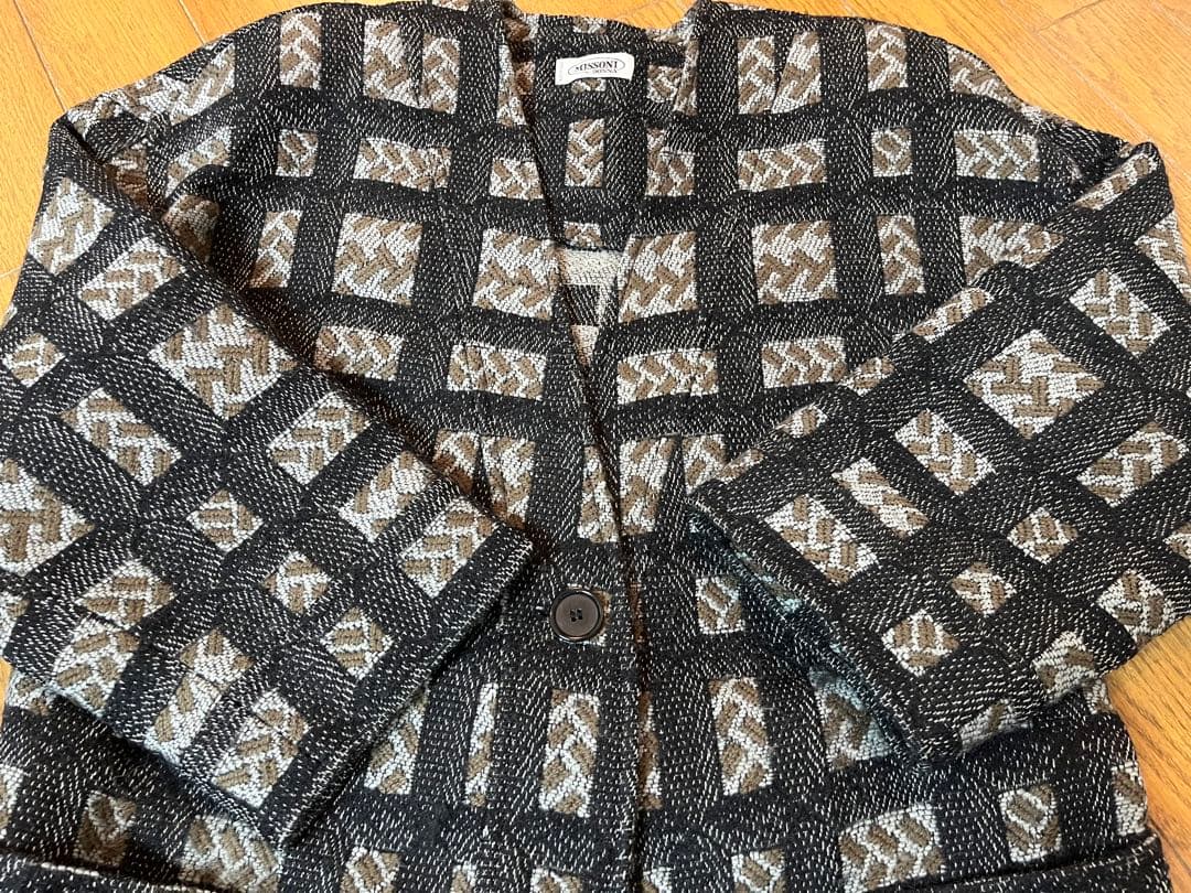 美品◇MISSONI◇ミッソーニ◇ジャガードコート◇チェック