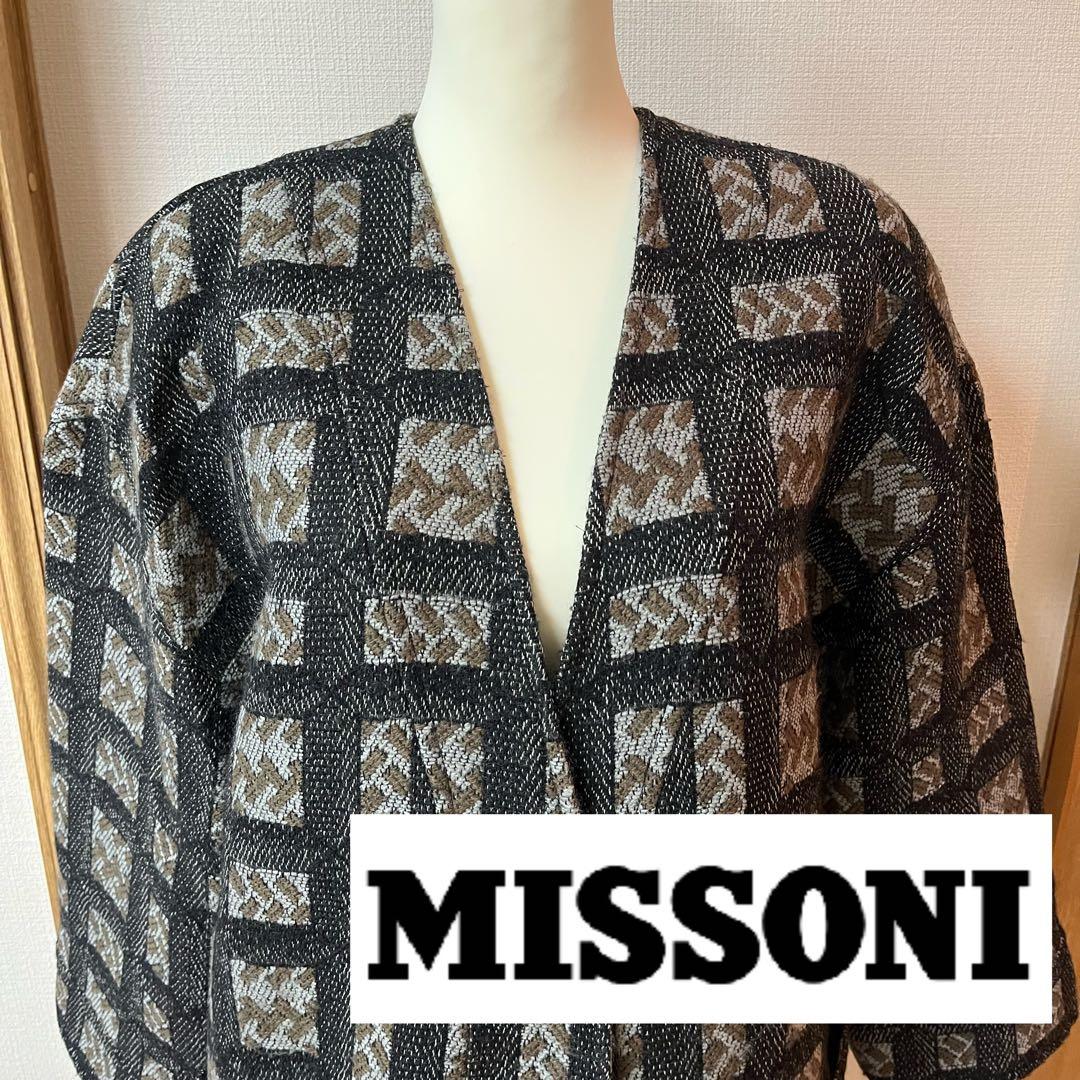 美品◇MISSONI◇ミッソーニ◇ジャガードコート◇チェック