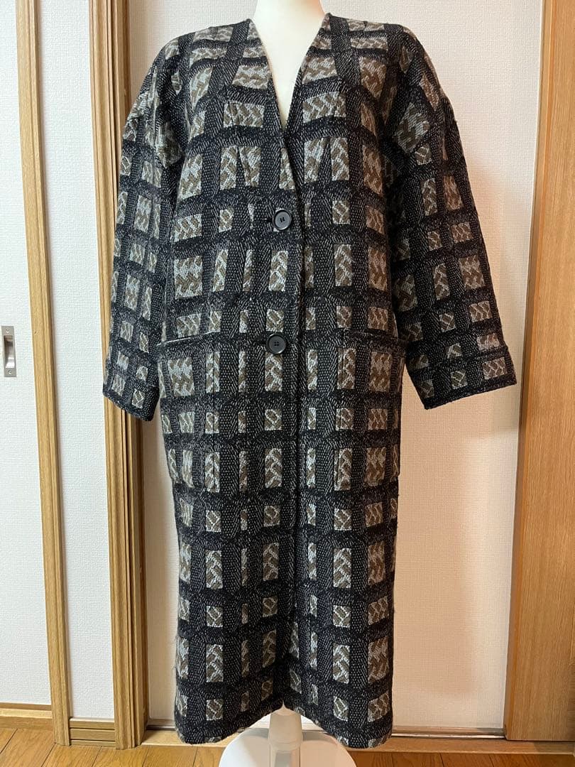 美品◇MISSONI◇ミッソーニ◇ジャガードコート◇チェック