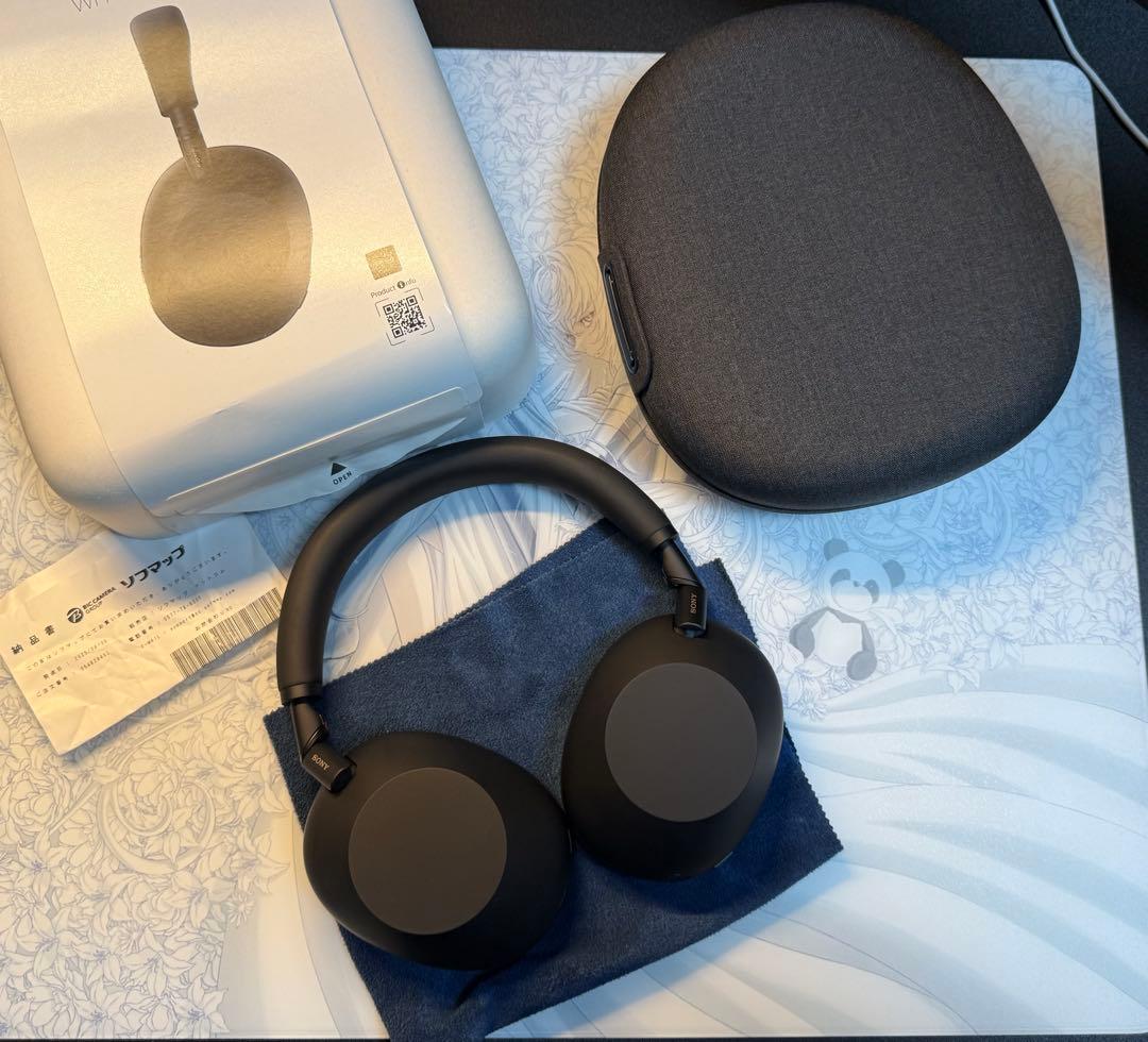 美品　SONY ヘッドホン　WH-1000XM6-BM