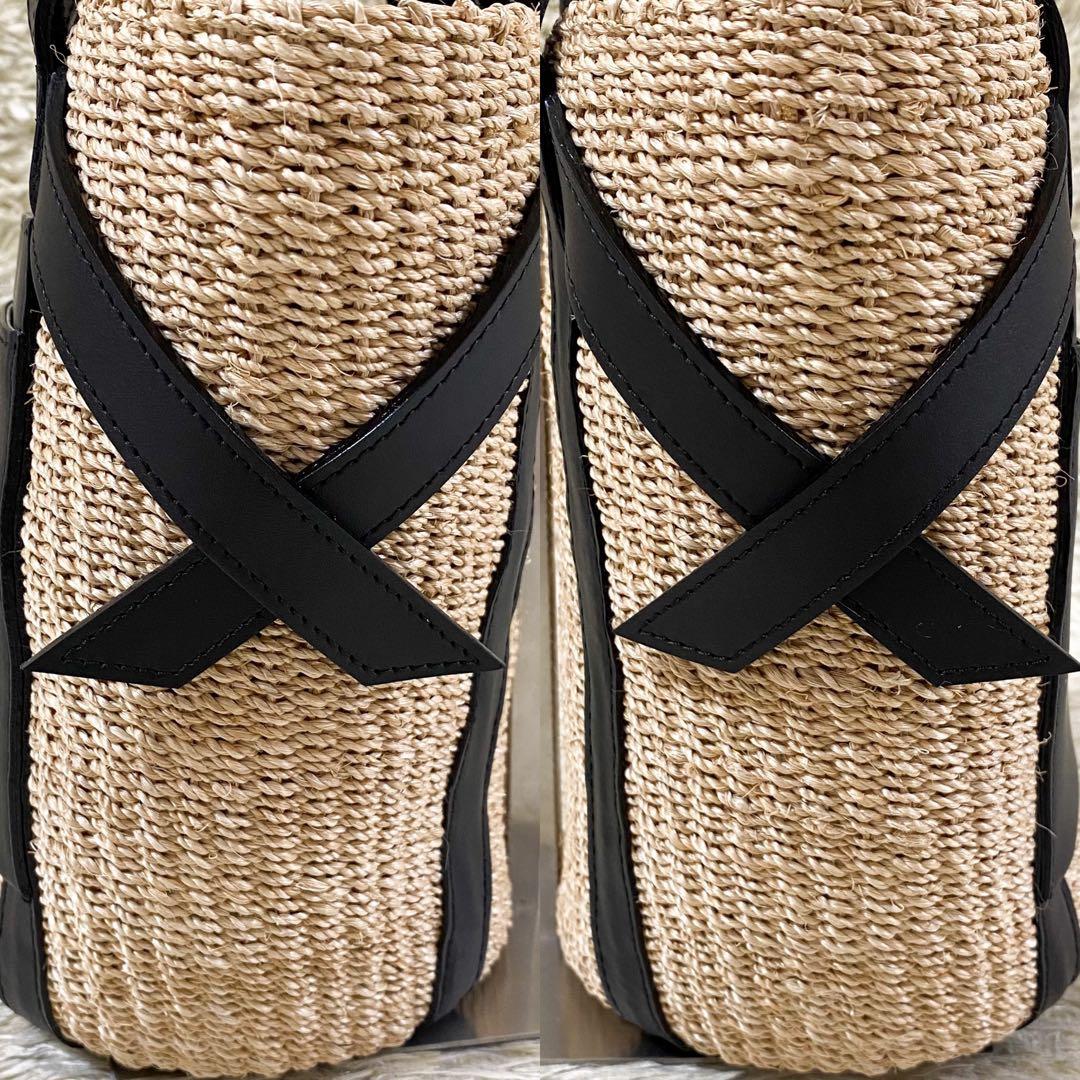 【未使用級】ヴィオラドーロ トートバッグ アバカ レザー