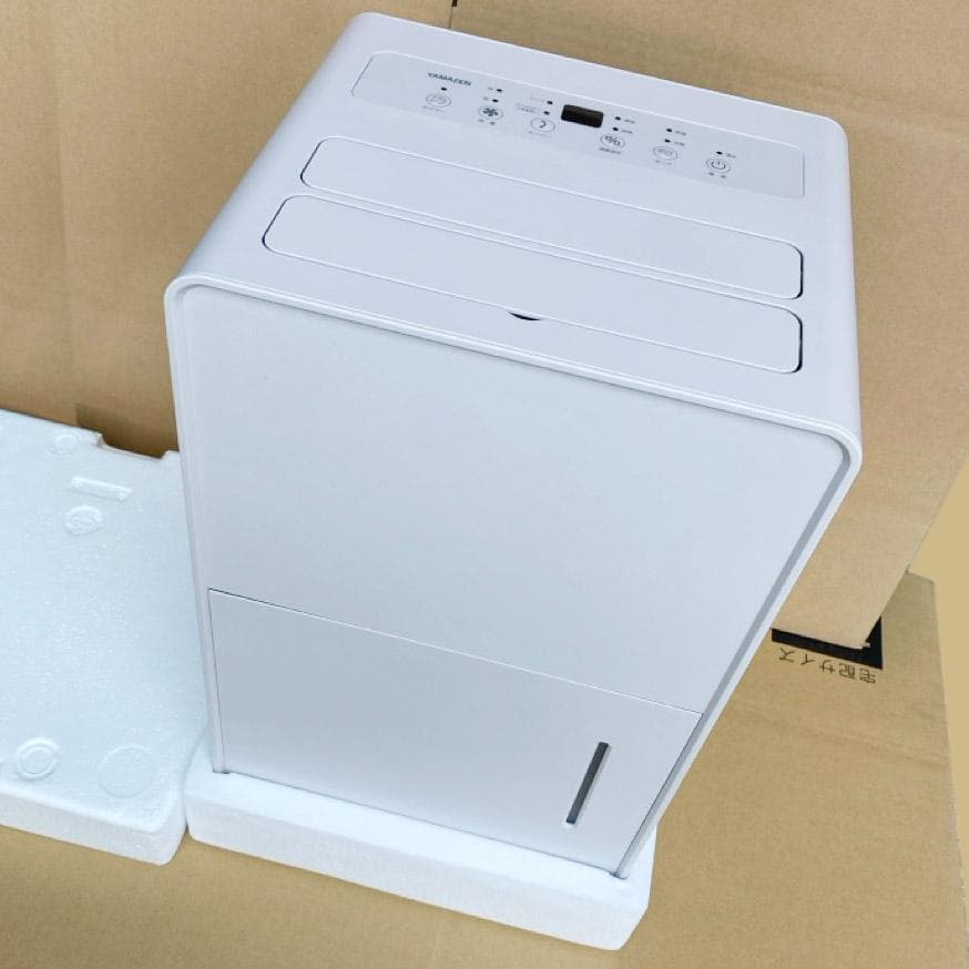 【新品未使用/6月末購入】山善YKDC‑H60(GG) 衣類乾燥除湿機5年保証付