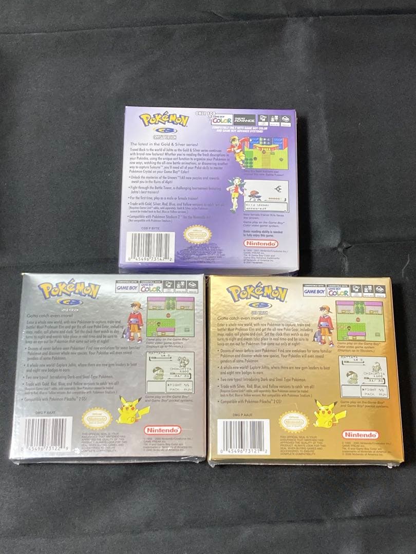 GBC ポケットモンスター　金　銀　クリスタル　北米版　未開封