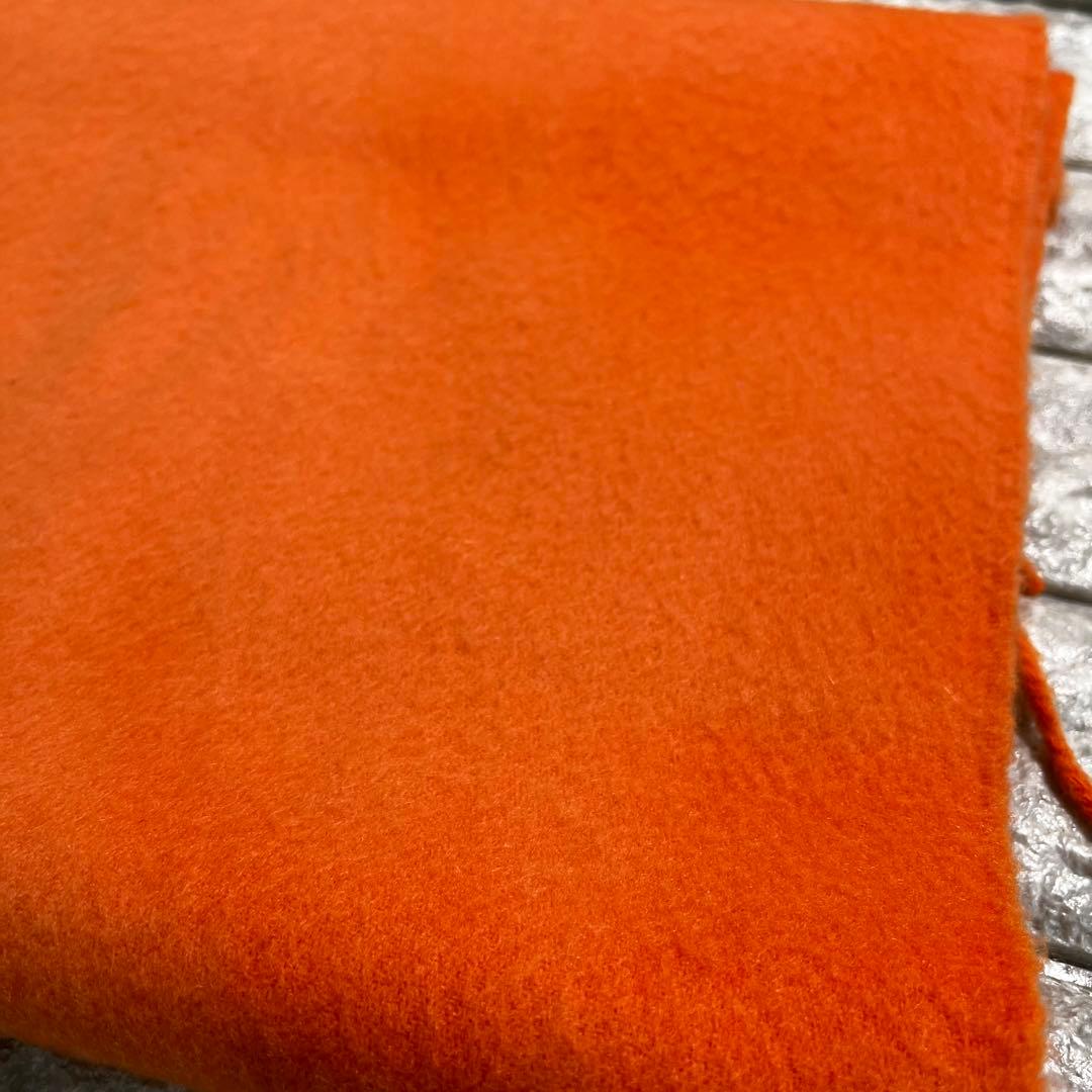 リック様 HERMES カシミヤ　マフラー　オレンジ　エルメス