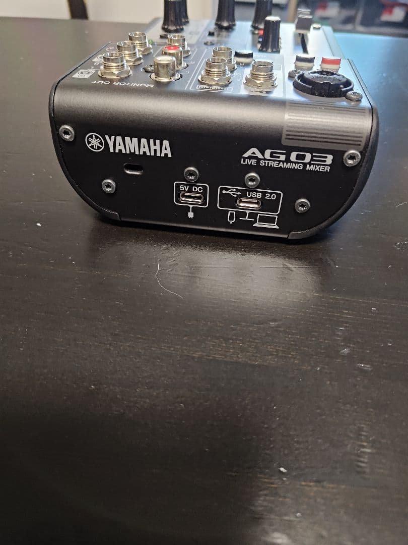 YAMAHA ライブストリーミングミキサー ブラック AG03MK2