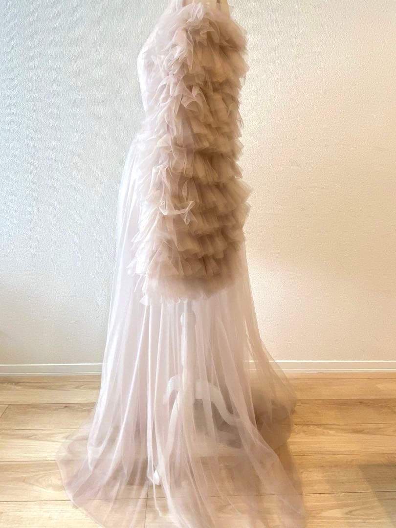 【恵美子さん専用】ふんわりチュールロングドレス 撮影衣装 ウェディングフォト