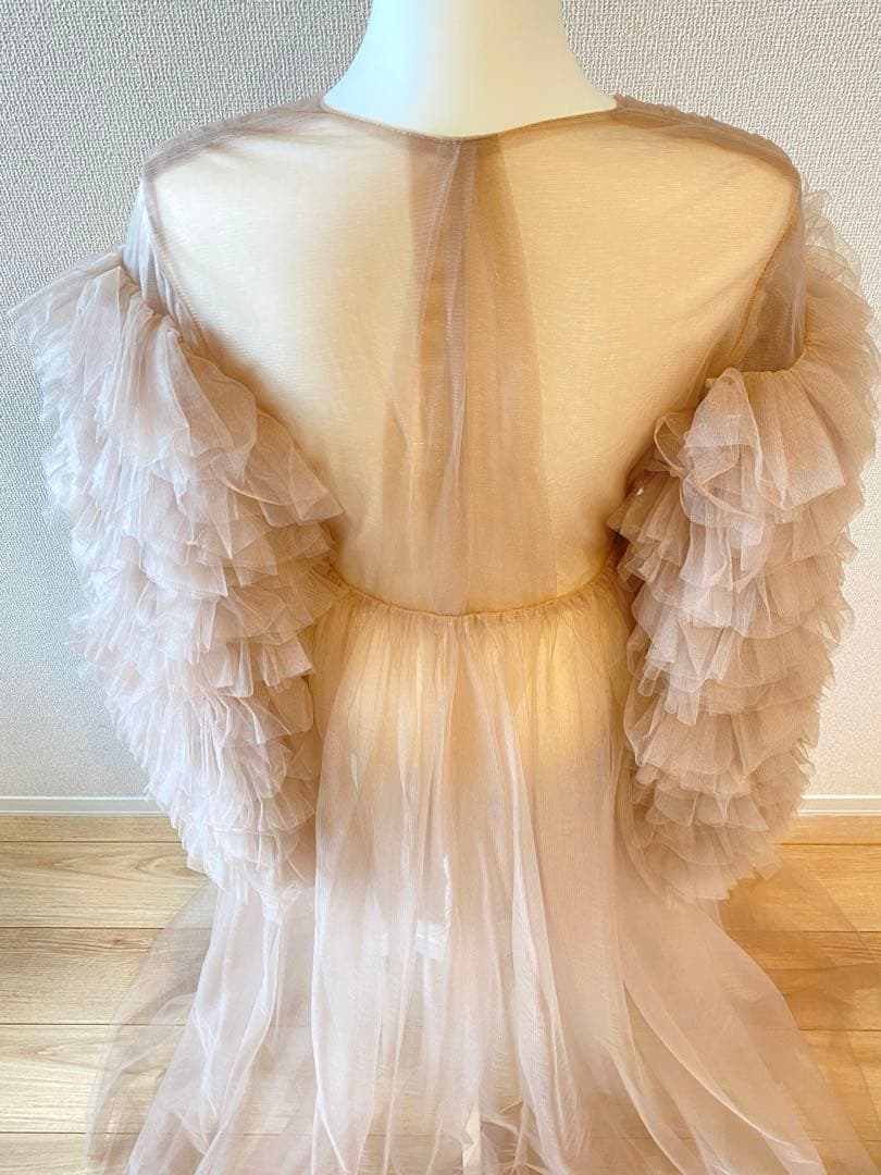 【恵美子さん専用】ふんわりチュールロングドレス 撮影衣装 ウェディングフォト