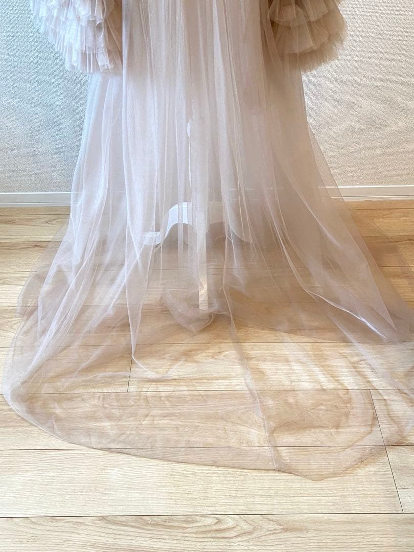 【恵美子さん専用】ふんわりチュールロングドレス 撮影衣装 ウェディングフォト