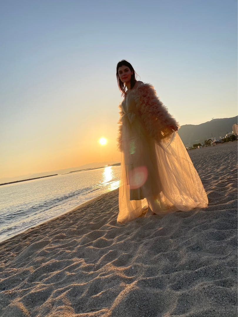 【恵美子さん専用】ふんわりチュールロングドレス 撮影衣装 ウェディングフォト