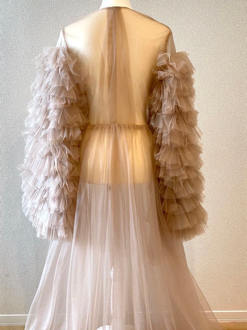 【恵美子さん専用】ふんわりチュールロングドレス 撮影衣装 ウェディングフォト